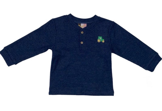 Boys Henley Embroidered Shirts